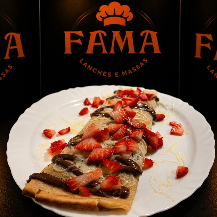 PANQUECA DE FONDUE DE MORANGO